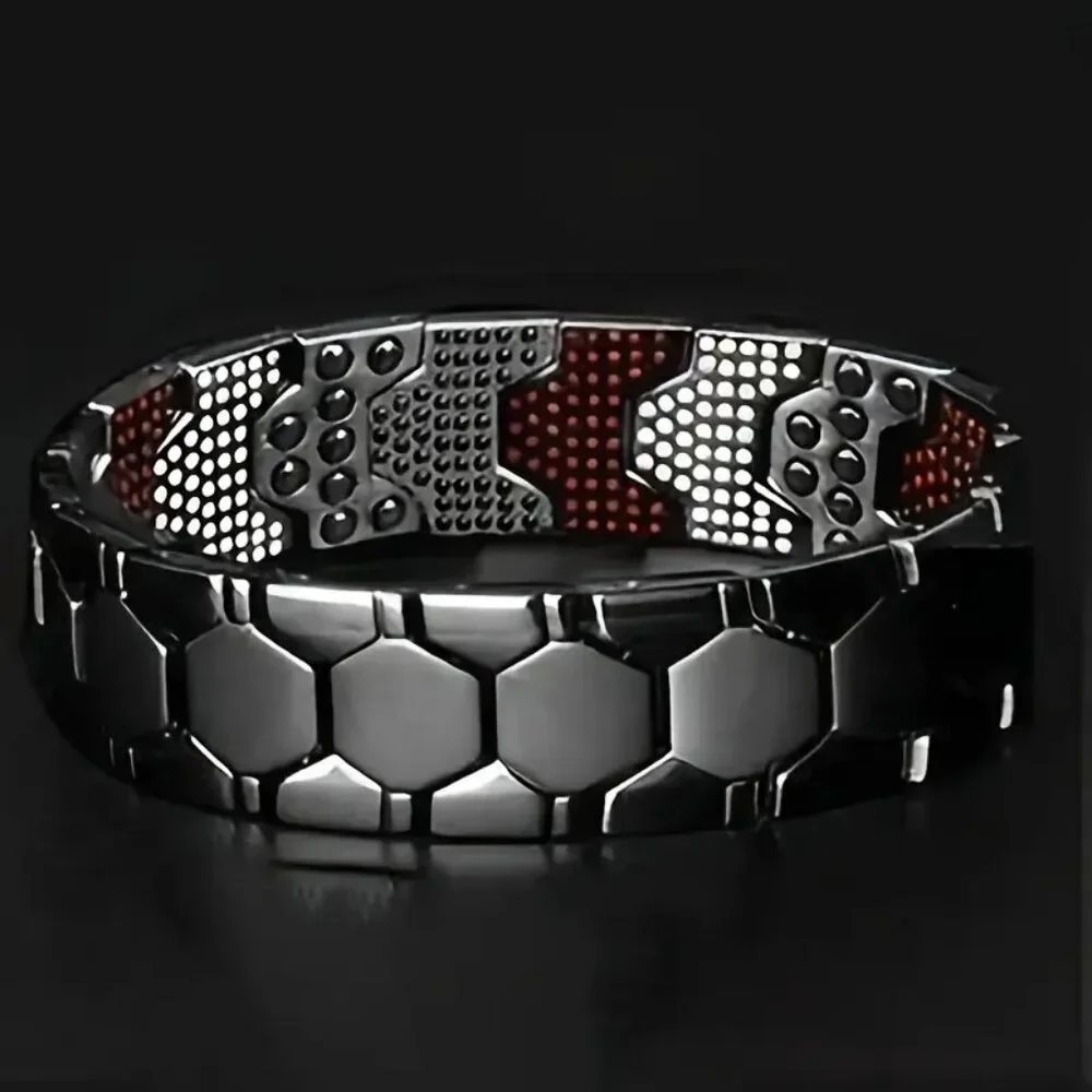 Titanium Magnetic Ion Therapy Lymphatic Health Chain Link Bracelet Weight Loss
